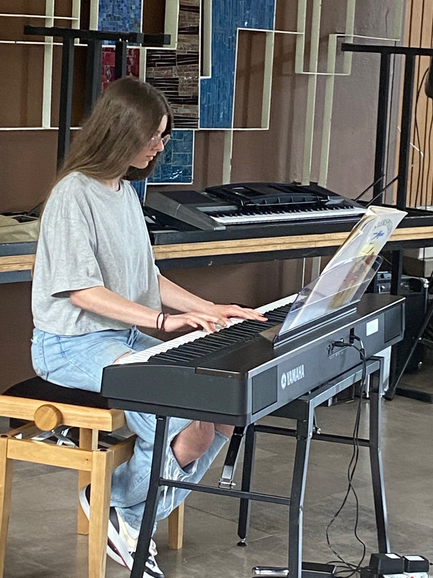 Schülerin der Kreismusikschule beim Konzert in Osterode