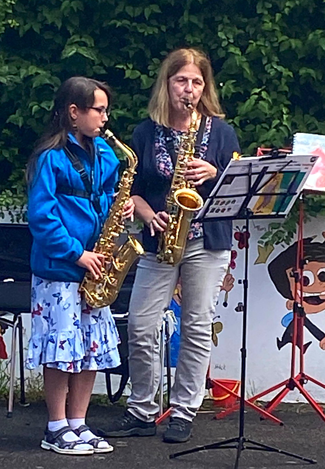 Saxofonspieler der Kreismusikschule Osterode
