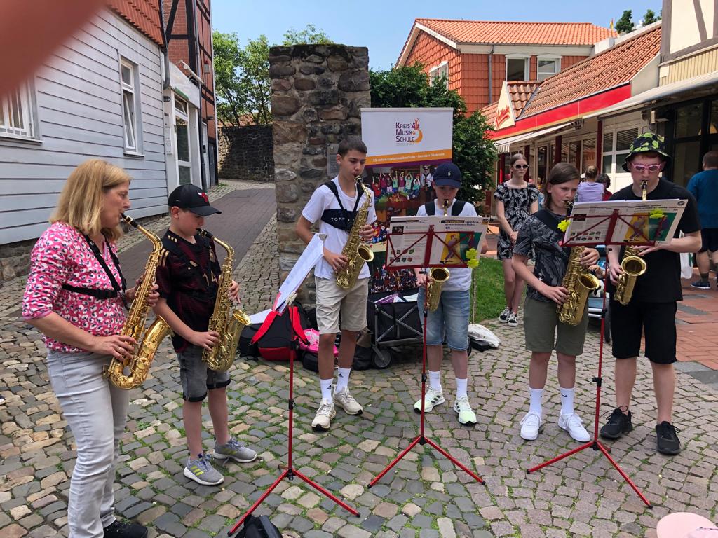 Saxofongruppe der Kreismusikschule Göttingen-Osterode
