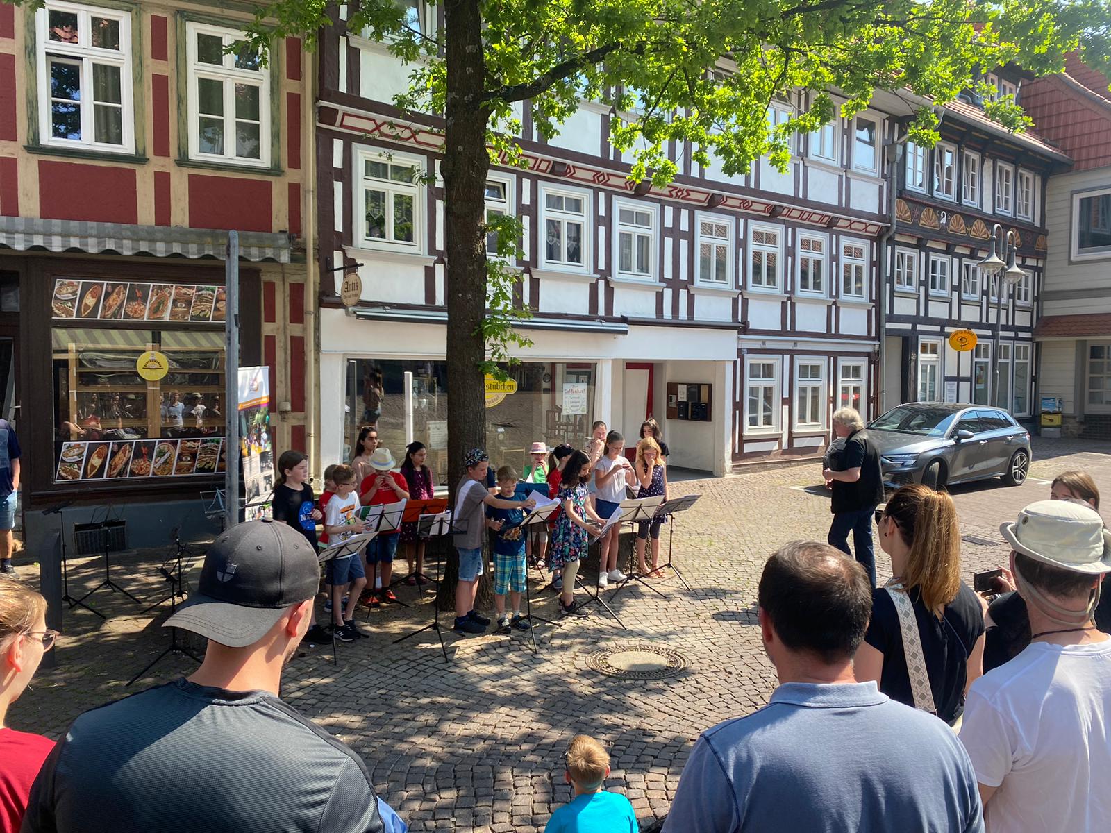 Straßenmusikaktion der Kreismusikschule Göttingen Osterode