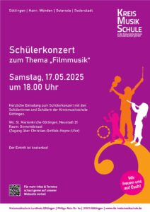 Schülerkonzert zum Thema Filmmusik in Göttingen